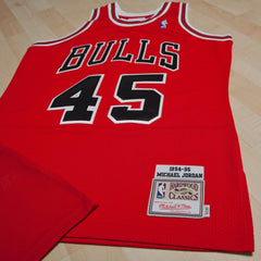 Chicago Bulls Michael Jordan 1994-95 Road 45 Authentic Jersey sale - Red sale - Mens | Mitchell & Ness cheap