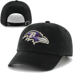 '47 Brand Baltimore Ravens Clean Up Adjustable Hat - Black on sale