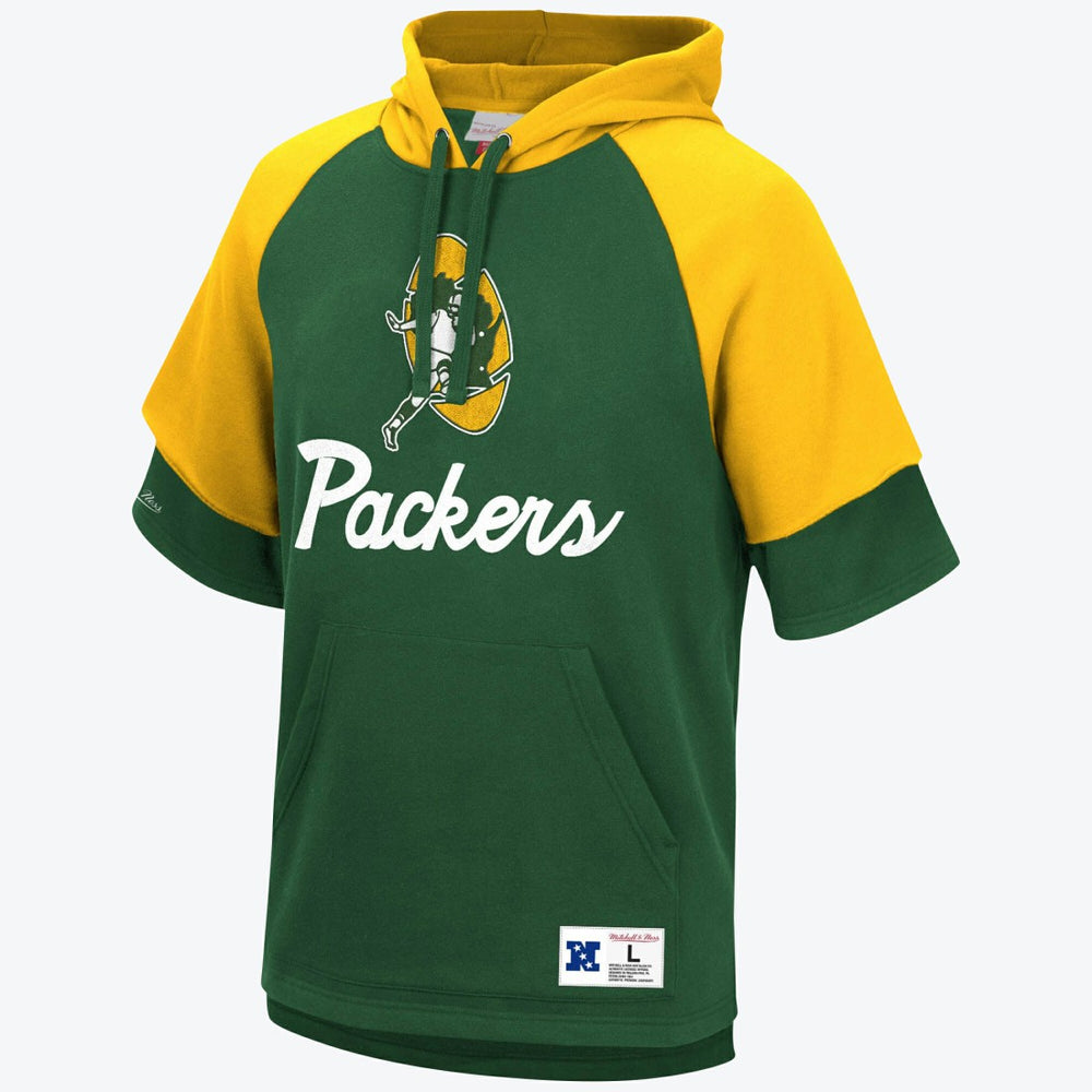 Green Bay Packers Short Sleeve Fleece Hoodie outlet