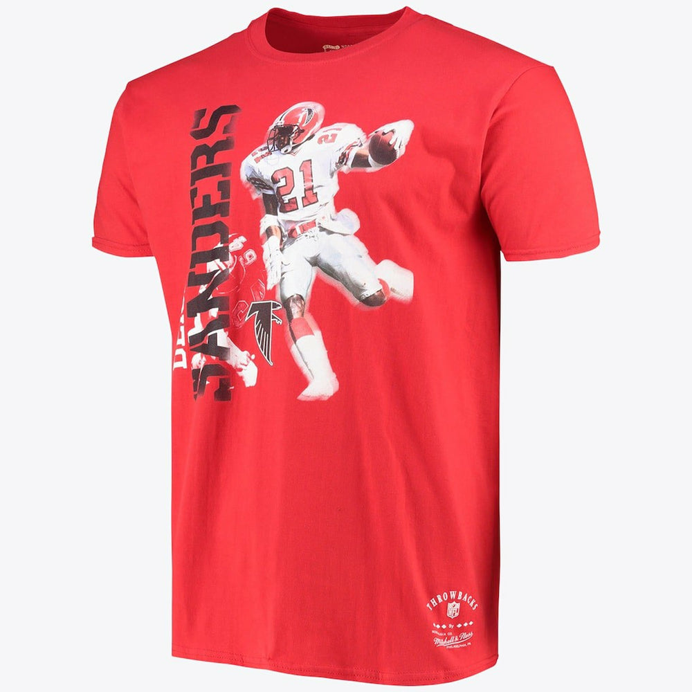 Atlanta Falcons Stencil Font Player Tee Deion Sanders - Mens sale