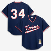 Kirby Puckett Minnesota Twins Authentic Batting Practice Jersey - Navy | Mitchell & Ness