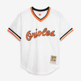 Cal Ripken Jr. Baltimore Orioles Authentic Batting Practice Jersey - White | Mitchell & Ness
