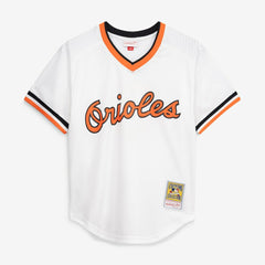 Cal Ripken Jr. Baltimore Orioles Authentic Batting Practice Jersey - White | Mitchell & Ness