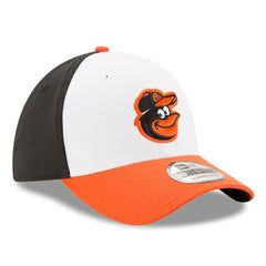 Baltimore Orioles MLB Team Classic Logo 39THIRTY Flex Hat - White/Orange | New Era