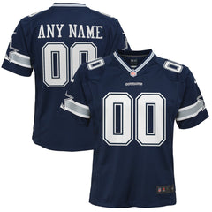 Dallas Cowboys Youth Custom Game Jersey - Navy | Nike for sale