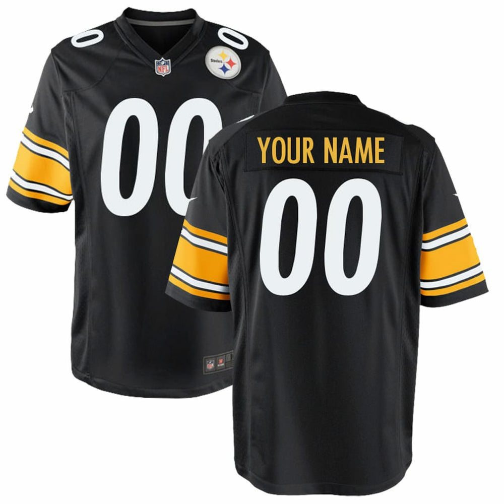 Pittsburgh Steelers Youth Custom Game Jersey - Black | Nike sale