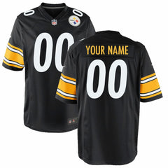 Pittsburgh Steelers Youth Custom Game Jersey - Black | Nike sale