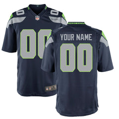 Seattle Seahawks Youth Custom Game Jersey - College Navy | Nike sale