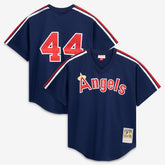 Reggie Jackson California Angels Authentic Batting Practice Jersey - Navy | Mitchell & Ness