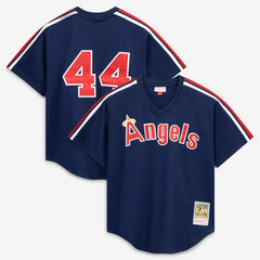 Reggie Jackson California Angels Authentic Batting Practice Jersey - Navy | Mitchell & Ness