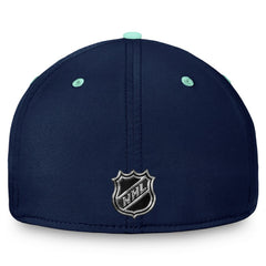 Seattle Kraken Fanatics Authentic Pro Rink Two-Tone Flex Hat – Deep Sea Blue/Light Blue
