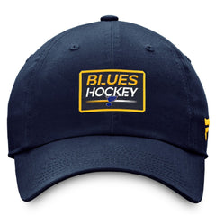 St. Louis Blues Fanatics Authentic Pro Prime Adjustable Hat – Navy