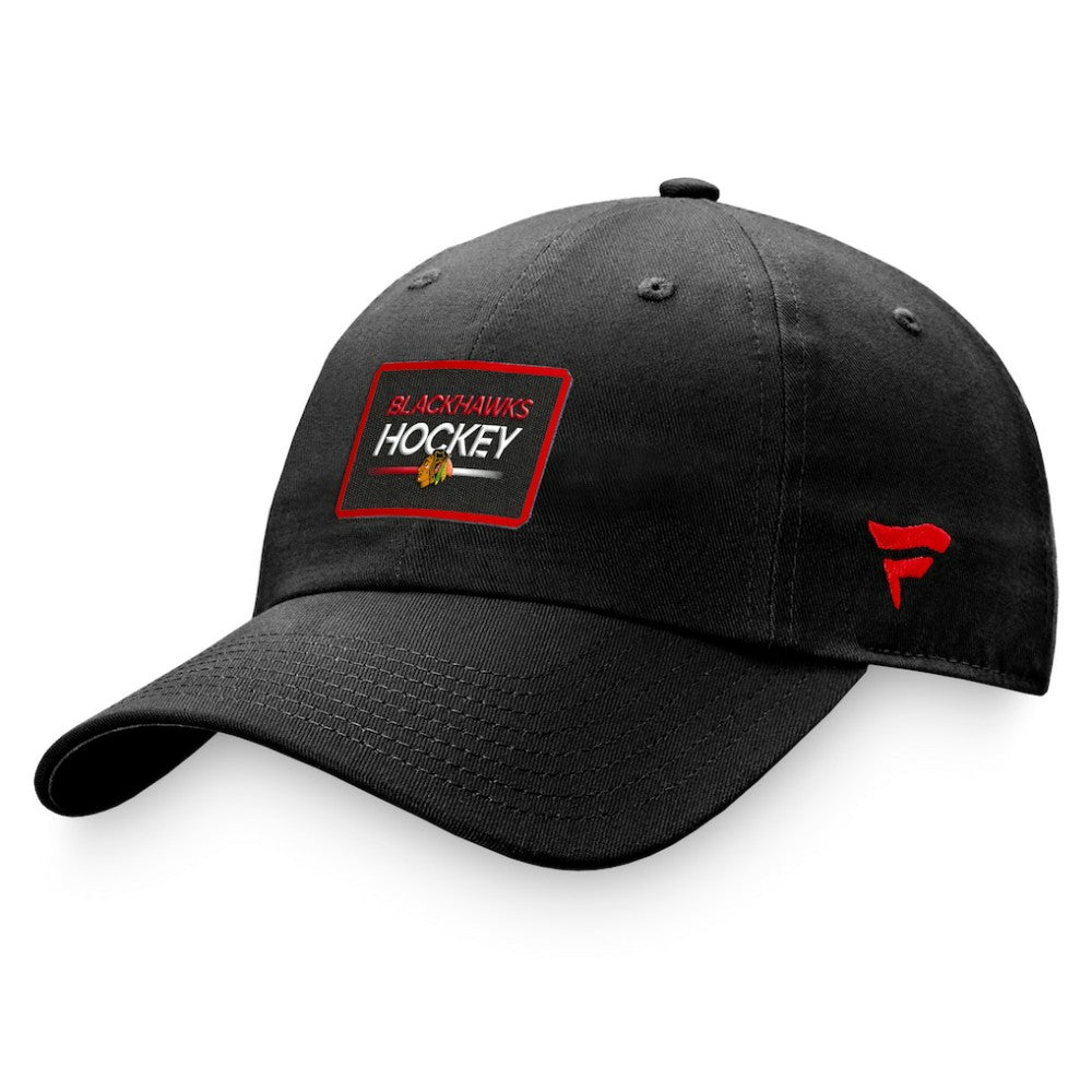 Chicago Blackhawks Fanatics Women's Authentic Pro Rink Adjustable Hat Black