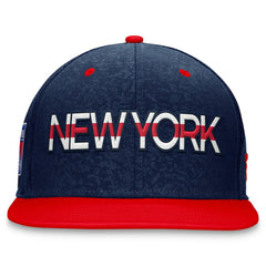 New York Rangers Fanatics Authentic Pro Rink Two-Tone Snapback Hat – Navy/ Red