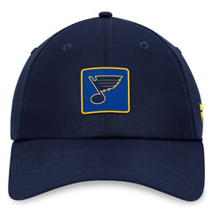 St. Louis Blues Fanatics Authentic Pro Rink Adjustable Hat Navy