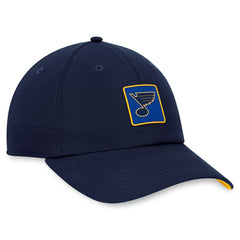 St. Louis Blues Fanatics Authentic Pro Rink Adjustable Hat Navy