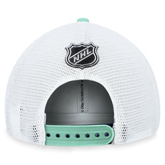 Seattle Kraken Fanatics Authentic Pro Rink Trucker Adjustable Hat Deep Sea Blue
