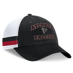 Atlanta Falcons Fundamentals Side Stripe Trucker Adjustable Hat - Black/White sale