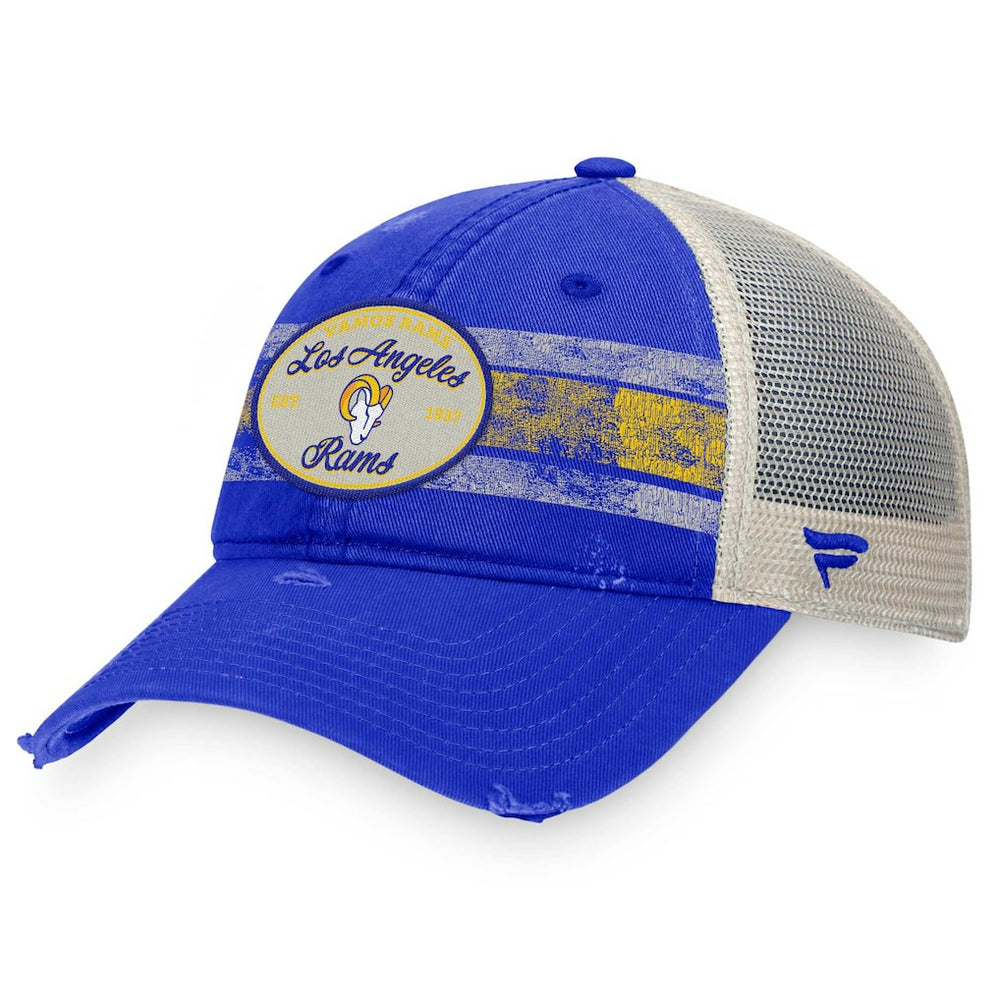 Los Angeles Rams Heritage Trucker Adjustable Hat - Royal/Natural online