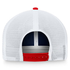 Boston Red Sox Two-Tone Patch Trucker Adjustable Hat - Navy/Red