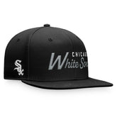 Chicago White Sox Script Snapback Hat - Black