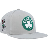 Boston Celtics Side Core 2.0 Snapback Hat - Gray | Mitchell & Ness outlet