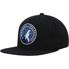 Minnesota Timberwolves Side Core 2.0 Snapback Hat - Black | Mitchell & Ness cheap