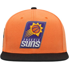 Phoenix Suns Side Core 2.0 Snapback Hat - Orange/Black | Mitchell & Ness shop