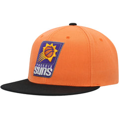 Phoenix Suns Side Core 2.0 Snapback Hat - Orange/Black | Mitchell & Ness shop