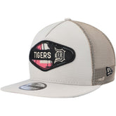 Detroit Tigers Retro Beachin' Patch A-Frame Trucker 9FIFTY Snapback Hat - Natural | New Era