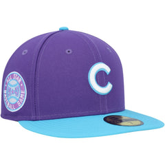 Chicago Cubs Vice 59FIFTY Fitted Hat - Purple | New Era