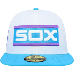 Chicago White Sox Comiskey Park 75th Anniversary Vice 59FIFTY Fitted Hat - White | New Era