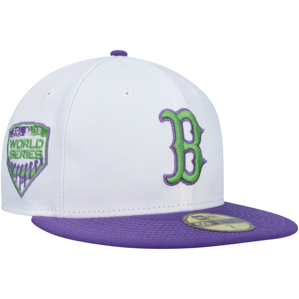 Boston Red Sox Side Patch 59FIFTY Fitted Hat - White | New Era