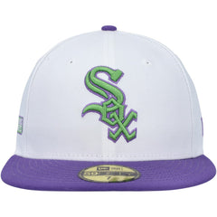 Chicago White Sox Side Patch 59FIFTY Fitted Hat - White | New Era