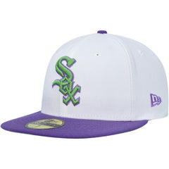 Chicago White Sox Side Patch 59FIFTY Fitted Hat - White | New Era
