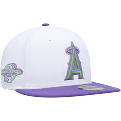 Los Angeles Angels 2002 World Series Side Patch 59FIFTY Fitted Hat - White | New Era