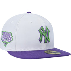 New York Yankees Side Patch 59FIFTY Fitted Hat - White | New Era