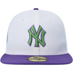 New York Yankees Side Patch 59FIFTY Fitted Hat - White | New Era