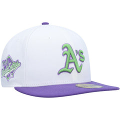 Athletics 1989 World Series Side Patch 59FIFTY Fitted Hat - White | New Era