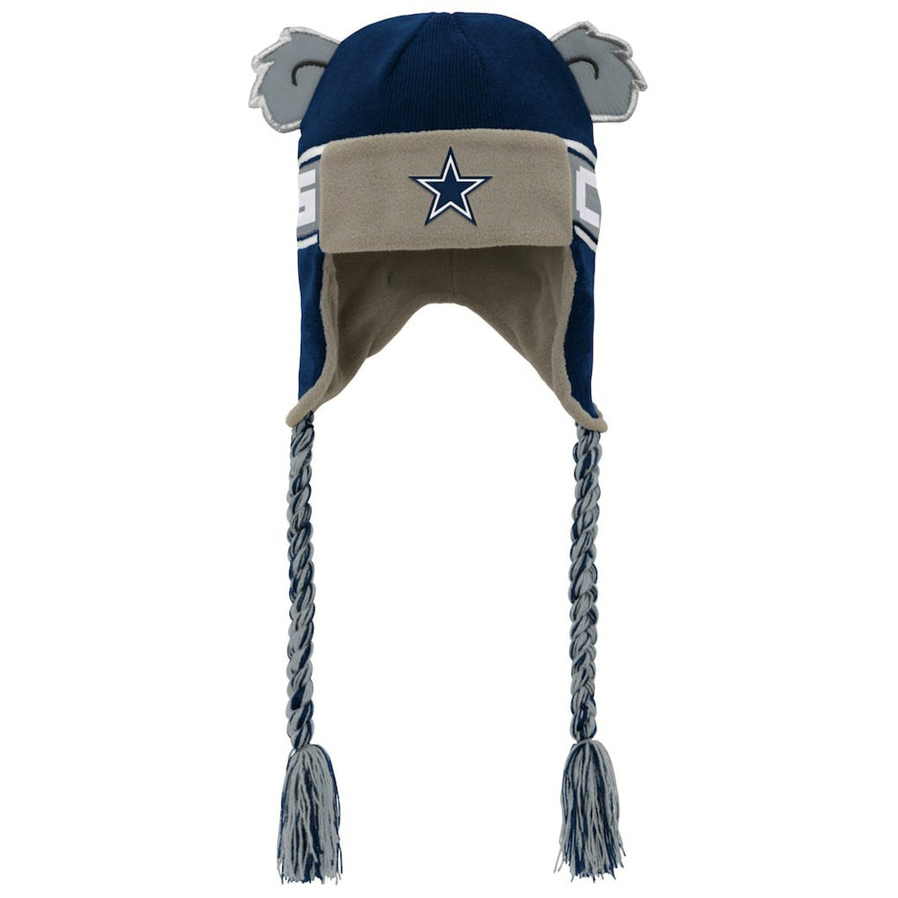 Dallas Cowboys Youth Wordmark Ears Trooper Knit Hat - Navy sale