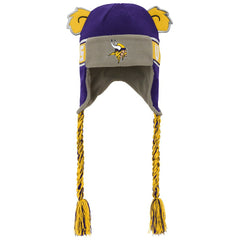 Minnesota Vikings Youth Wordmark Ears Trooper Knit Hat - Purple on sale