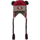 San Francisco 49ers Youth Wordmark Ears Trooper Knit Hat - Scarlet cheap