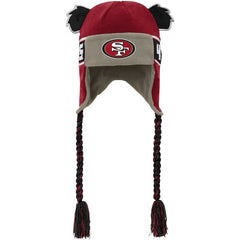 San Francisco 49ers Youth Wordmark Ears Trooper Knit Hat - Scarlet cheap