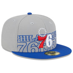 Philadelphia 76ers 2023 NBA Draft Two-Tone 59FIFTY Fitted Hat - Gray/Royal | New Era online