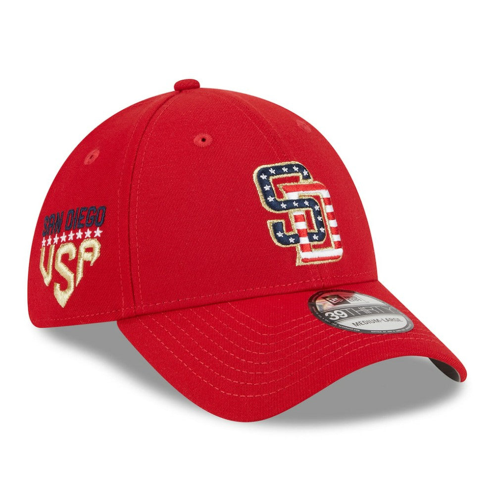 San Diego Padres 2023 Fourth of July 39THIRTY Flex Hat - Red | New Era