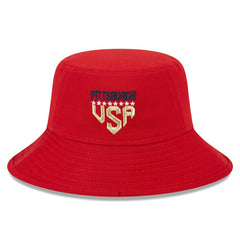 Pittsburgh Pirates 2023 Fourth of July Bucket Hat - Red | New Era