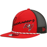 Tampa Bay Buccaneers New Era Script Logo Golfer 9FIFTY Snapback Hat - Red outlet