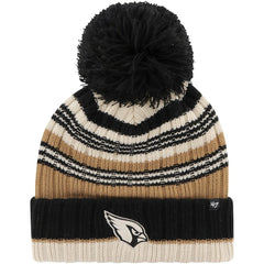 Arizona Cardinals '47 Women's Barista Cuffed Knit Hat with Pom - Natural outlet