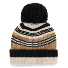 Cleveland Browns '47 Women's Barista Cuffed Knit Hat with Pom - Natural sale