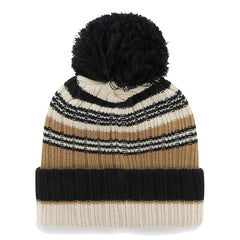 New York Giants '47 Women's Barista Cuffed Knit Hat with Pom - Natural sale